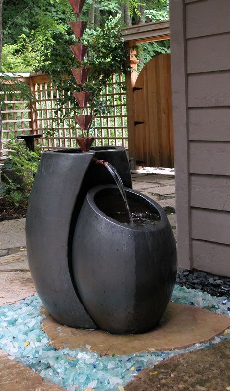 rain chain fountain