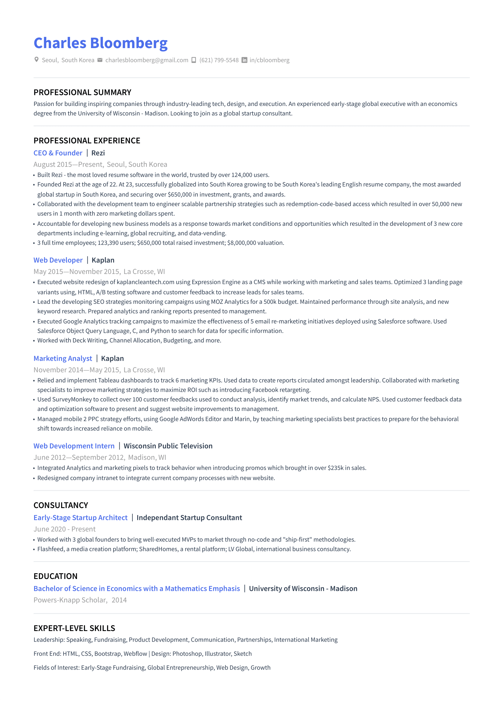 Modern Resume Template 