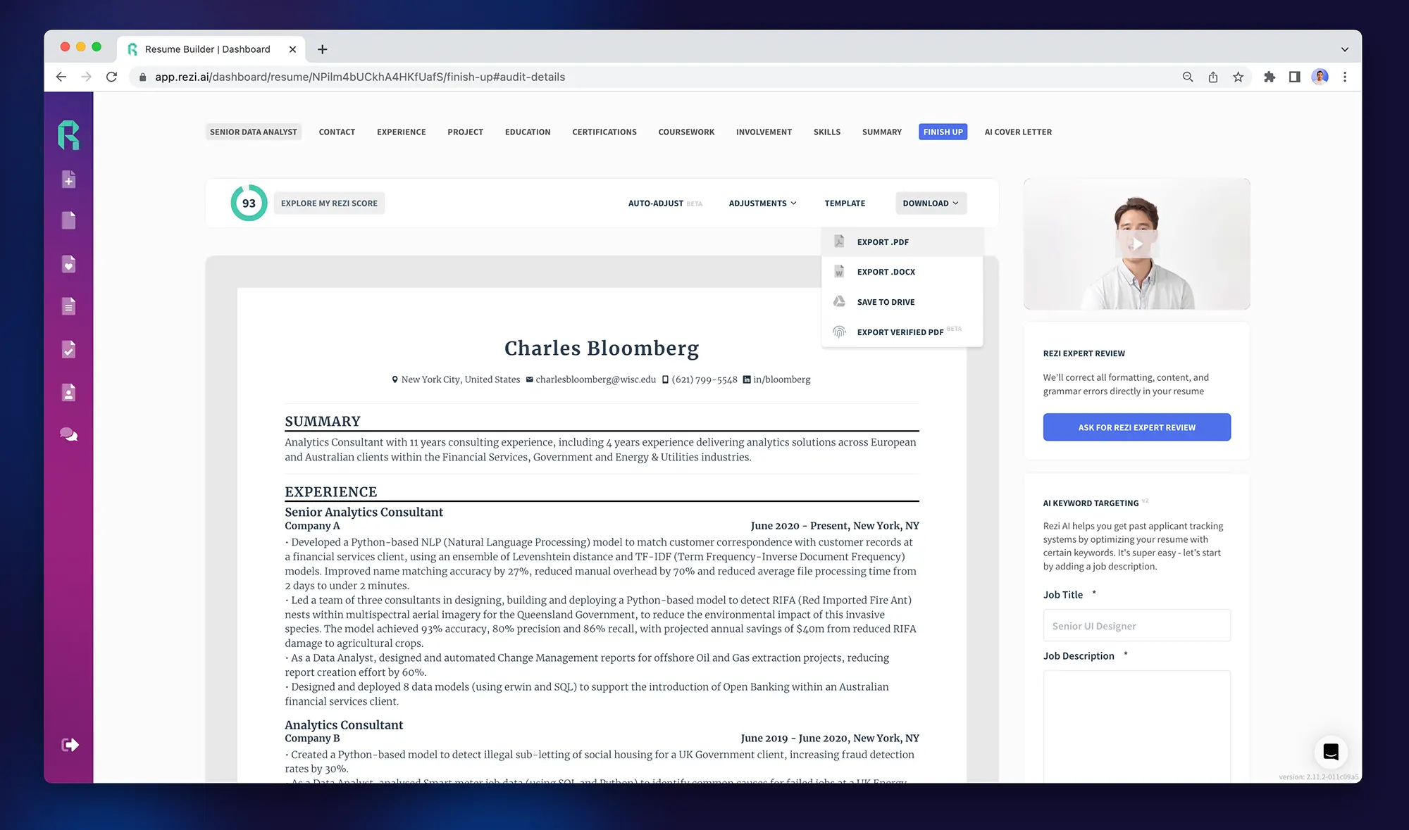 download resume
