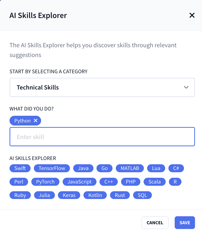 ai skills explorer