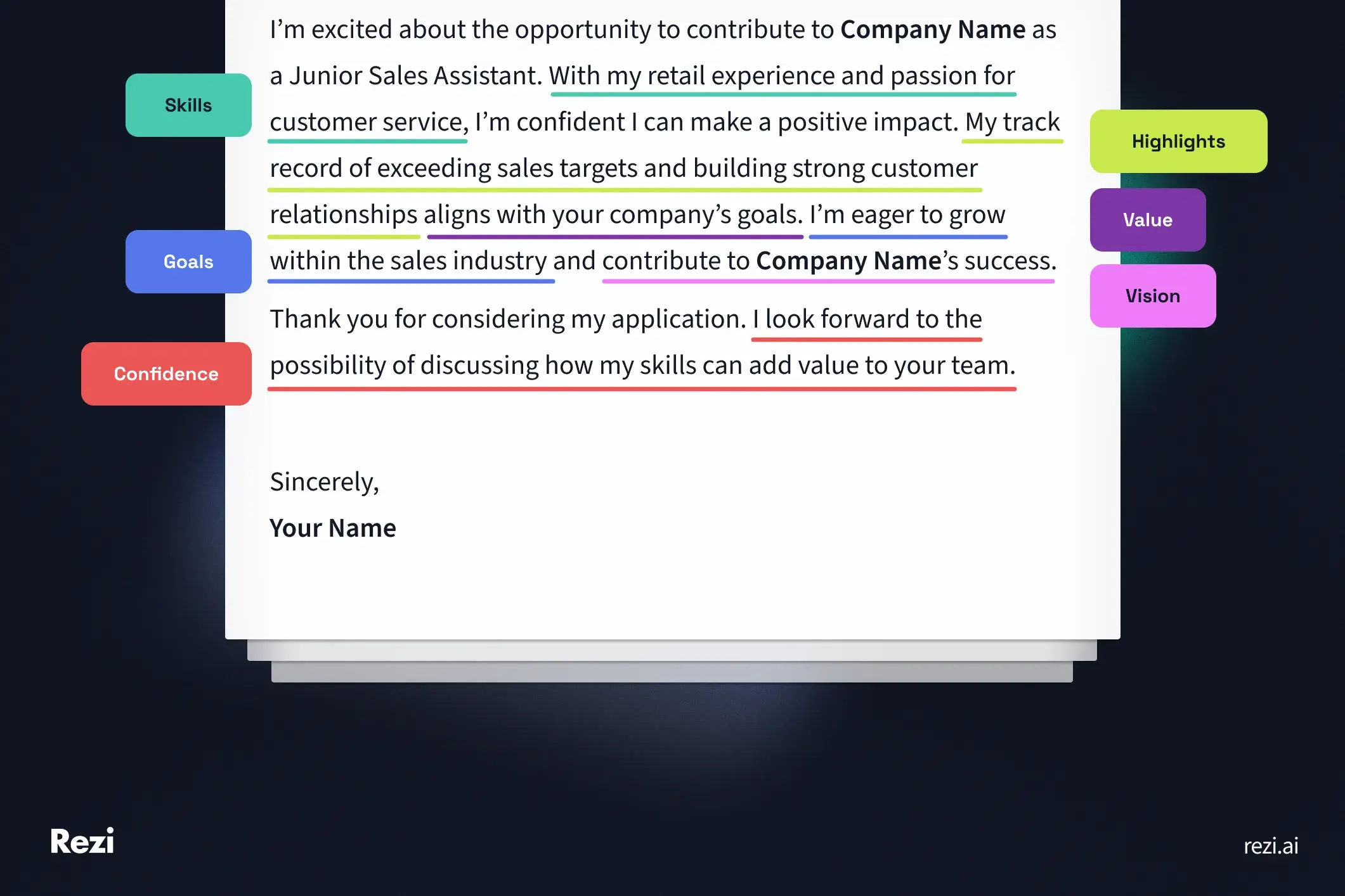 I’m excited about the opportunity to contribute to [Company Name] as a Junior Sales Assistant. With my retail experience and passion for customer service, I’m confident I can make a positive impact. My track record of exceeding sales targets and building strong customer relationships aligns with your company’s goals. I’m eager to grow within the sales industry and contribute to [Company Name]’s success.