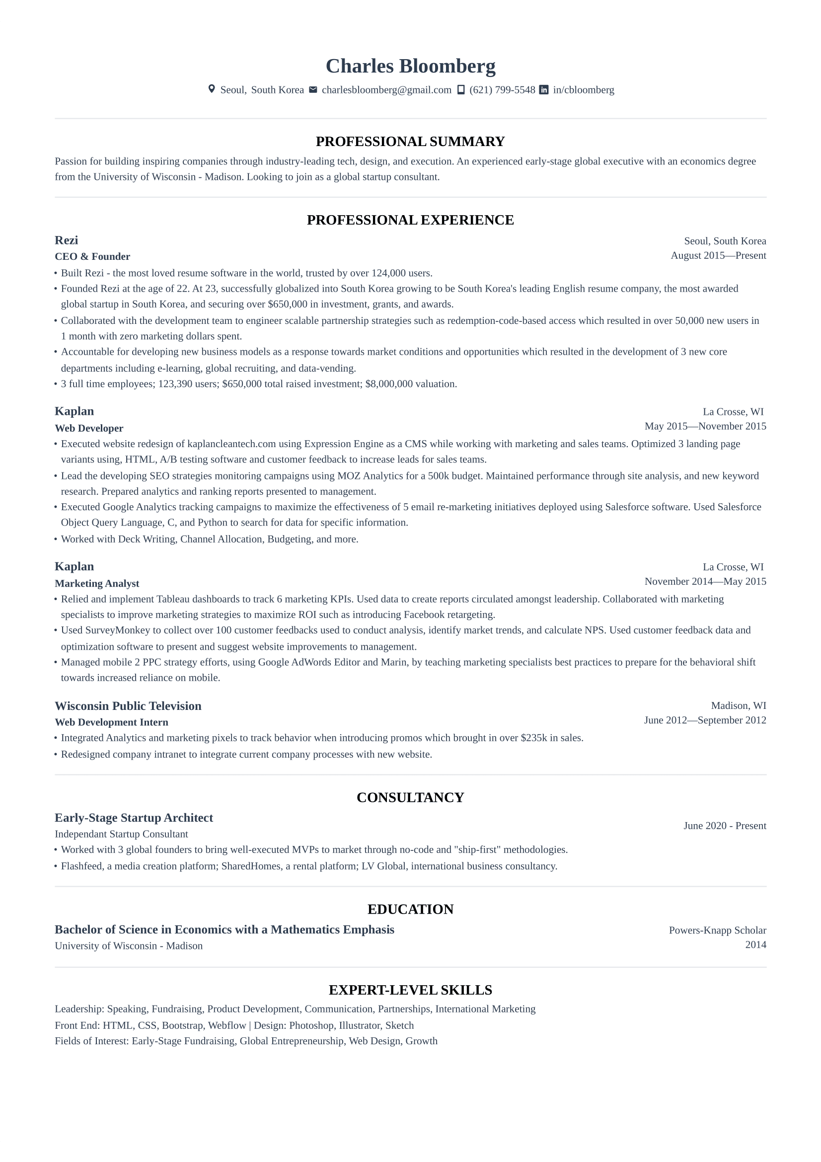 Harvard resume template 