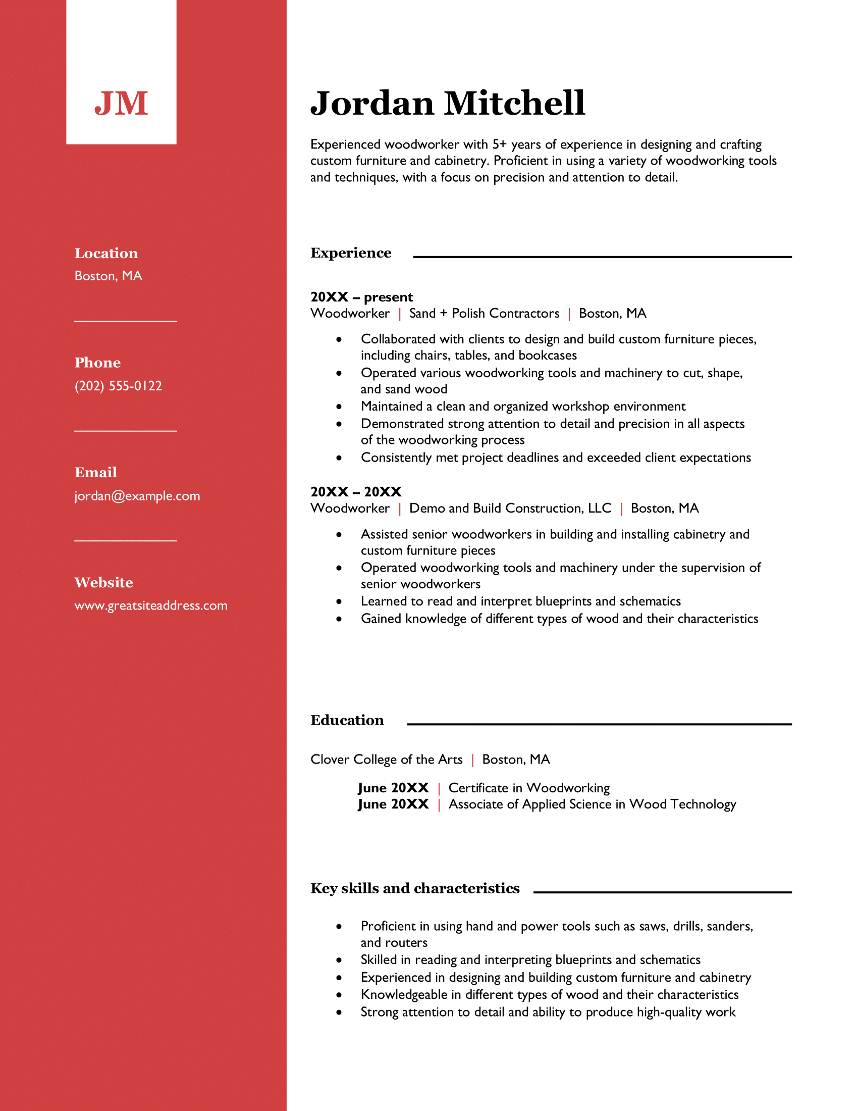 Polished resume template 