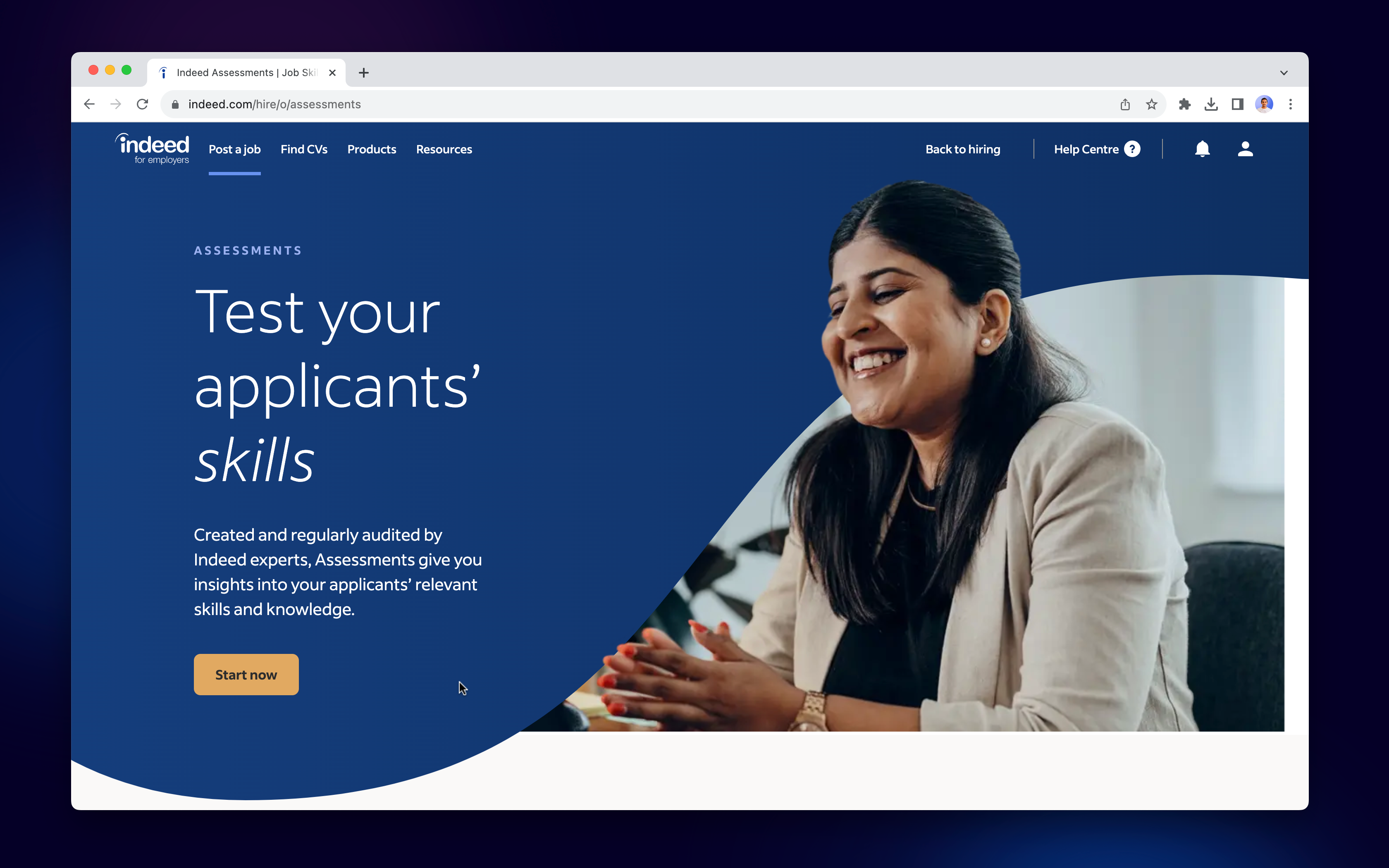 Indeed skill assessment for employers