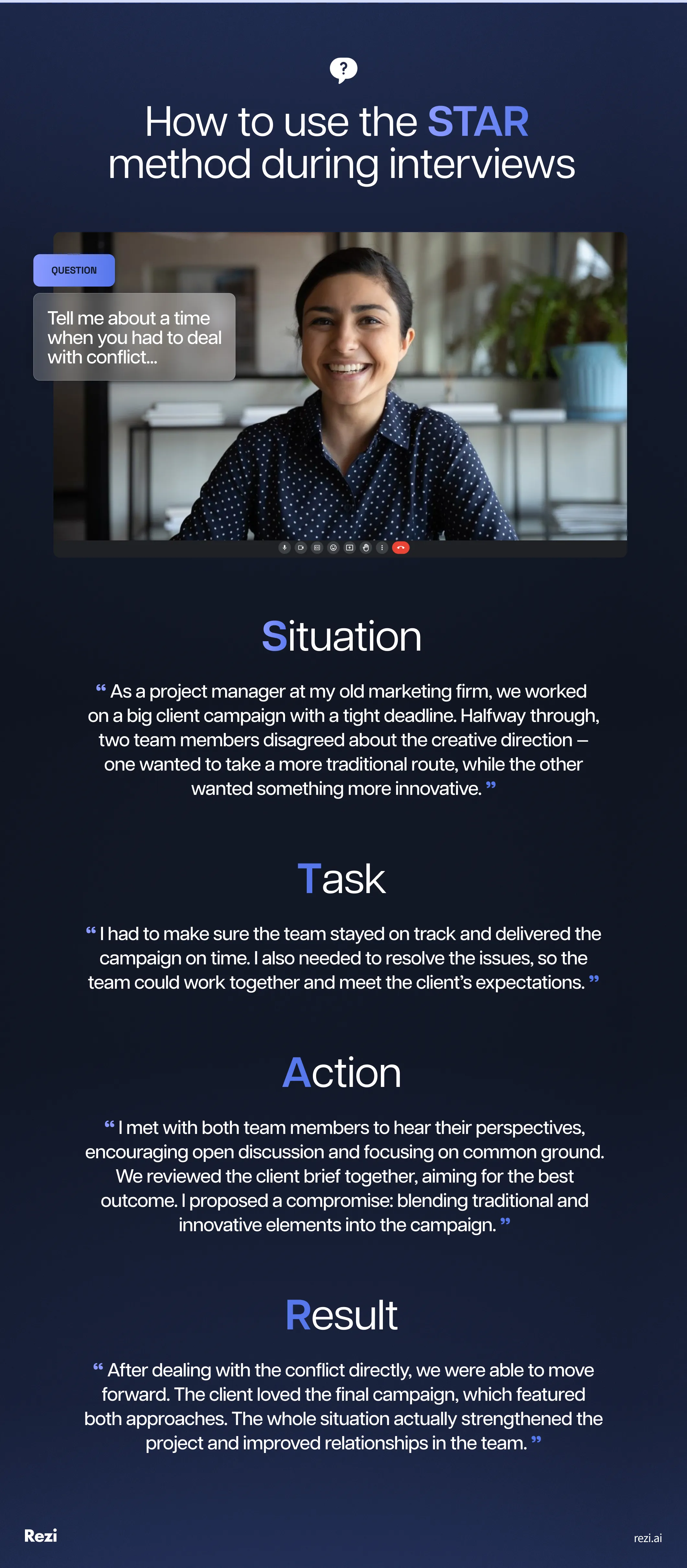 how to use star method during interviews