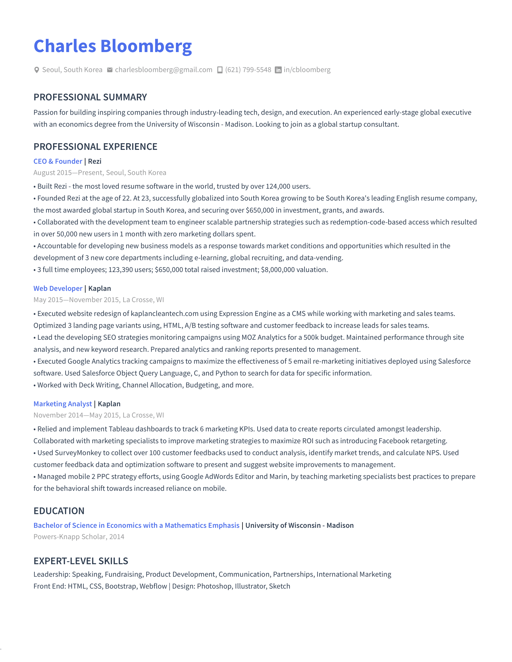 Modern Resume Template