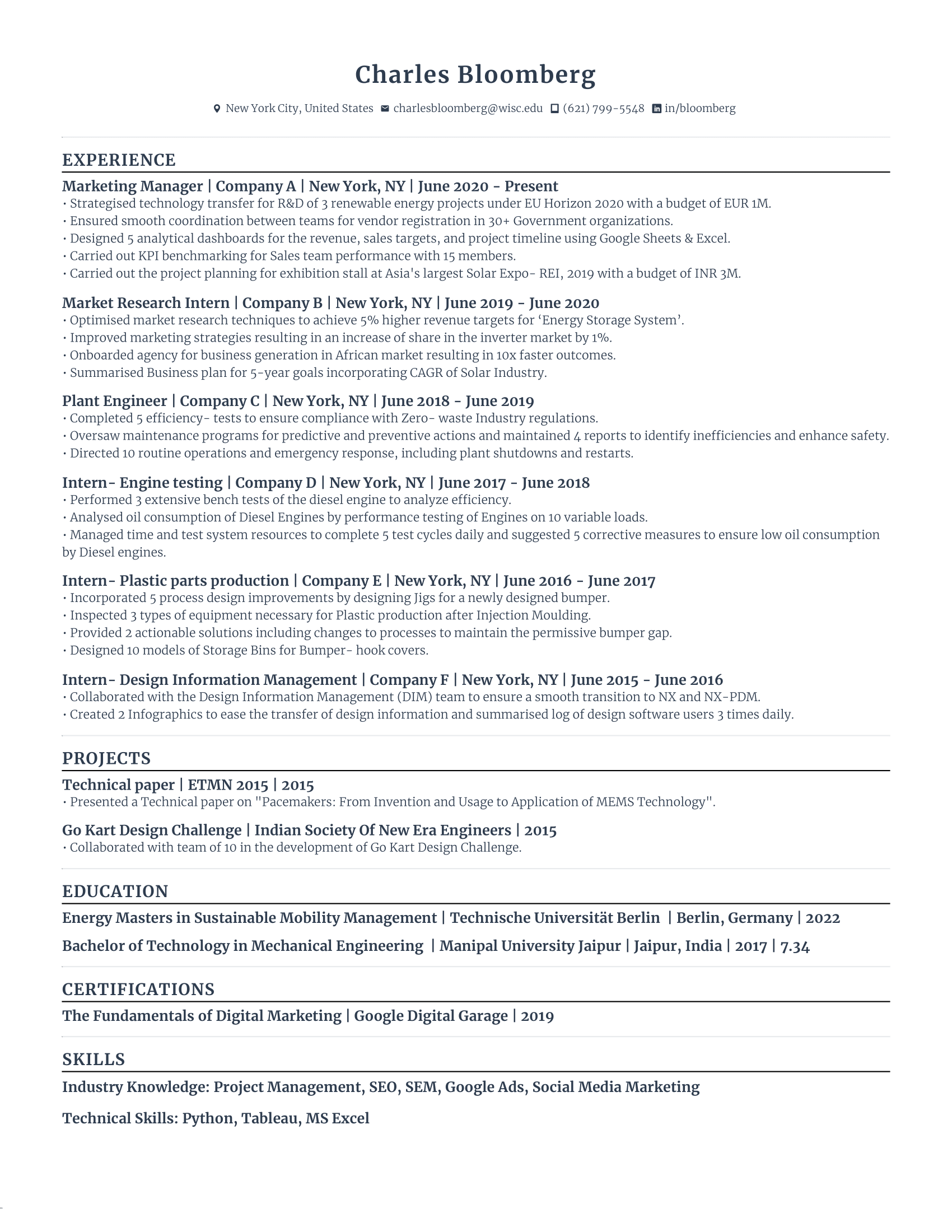 Marketing Manager