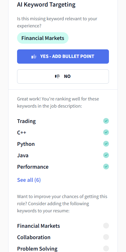 ai keyword targeting