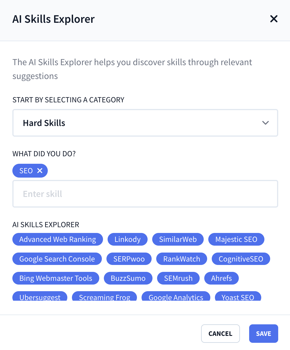 ai skills explorer