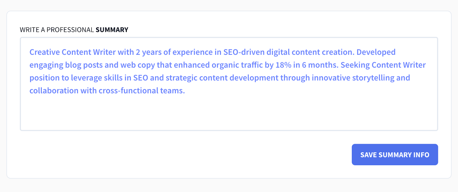 ai summary writer