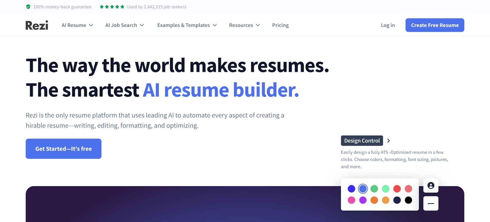 Rezi homepage