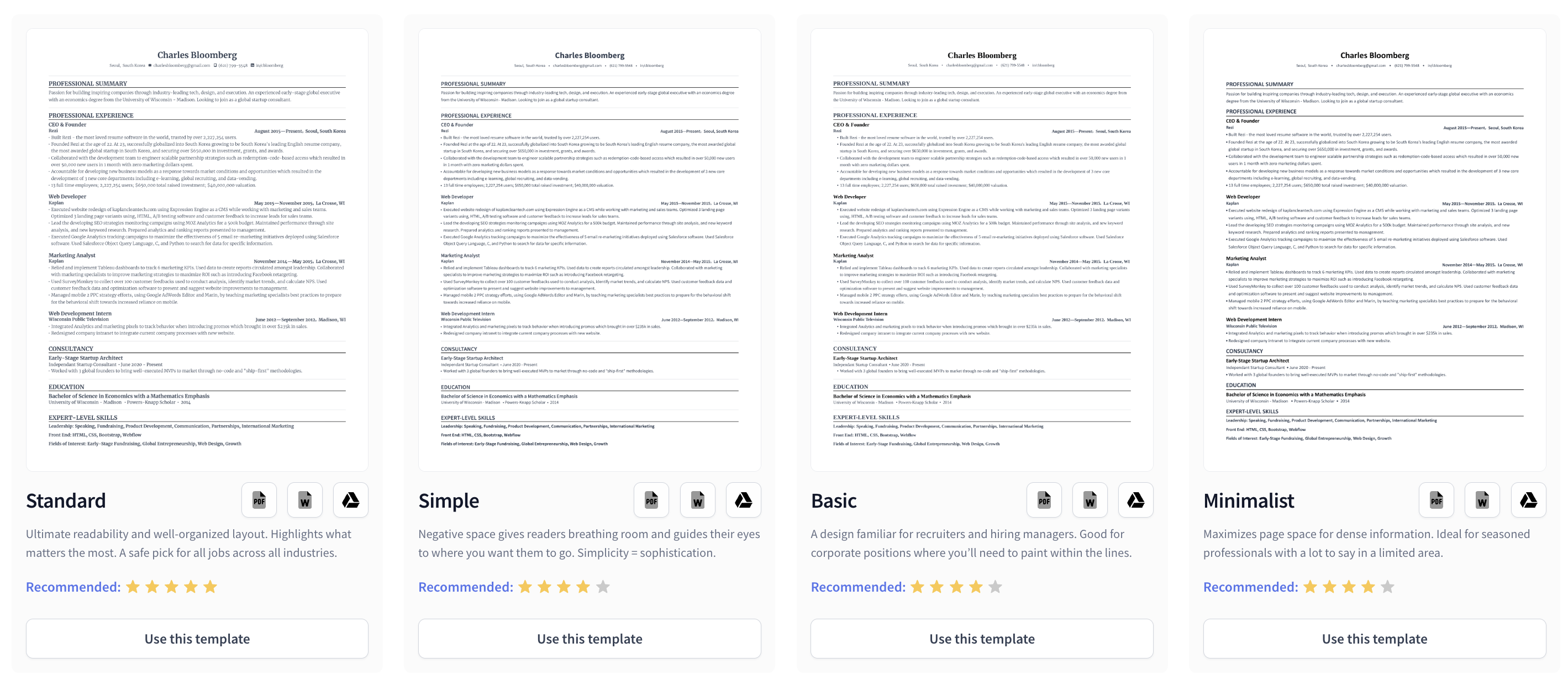 rezi templates
