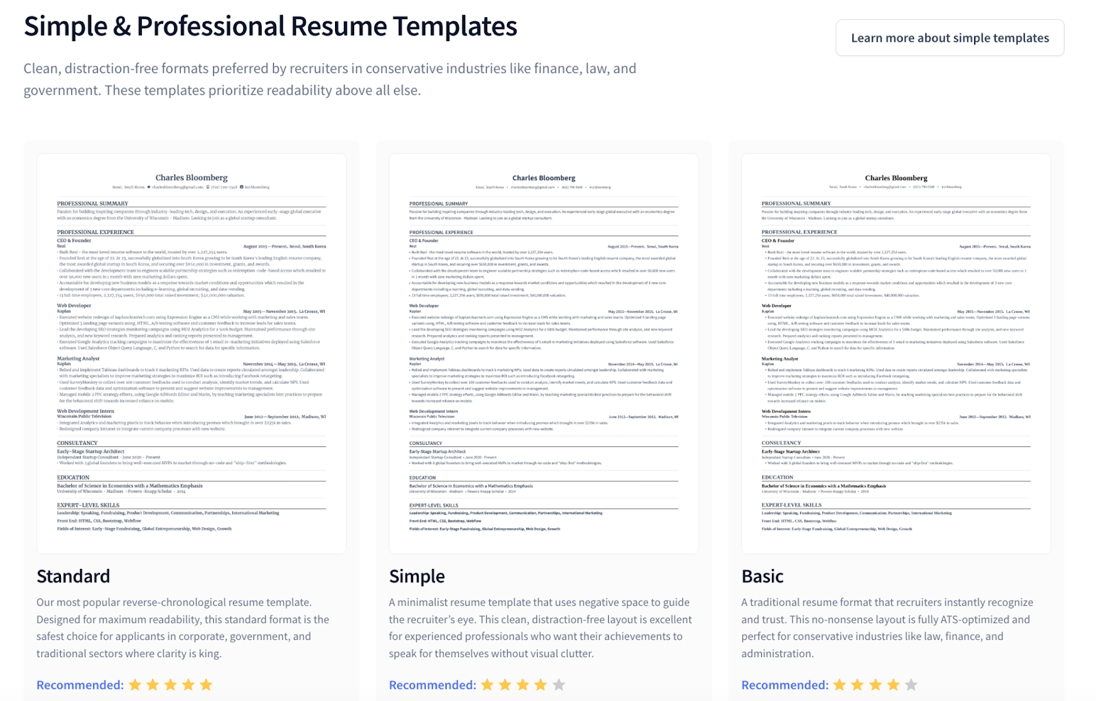 Rezi templates
