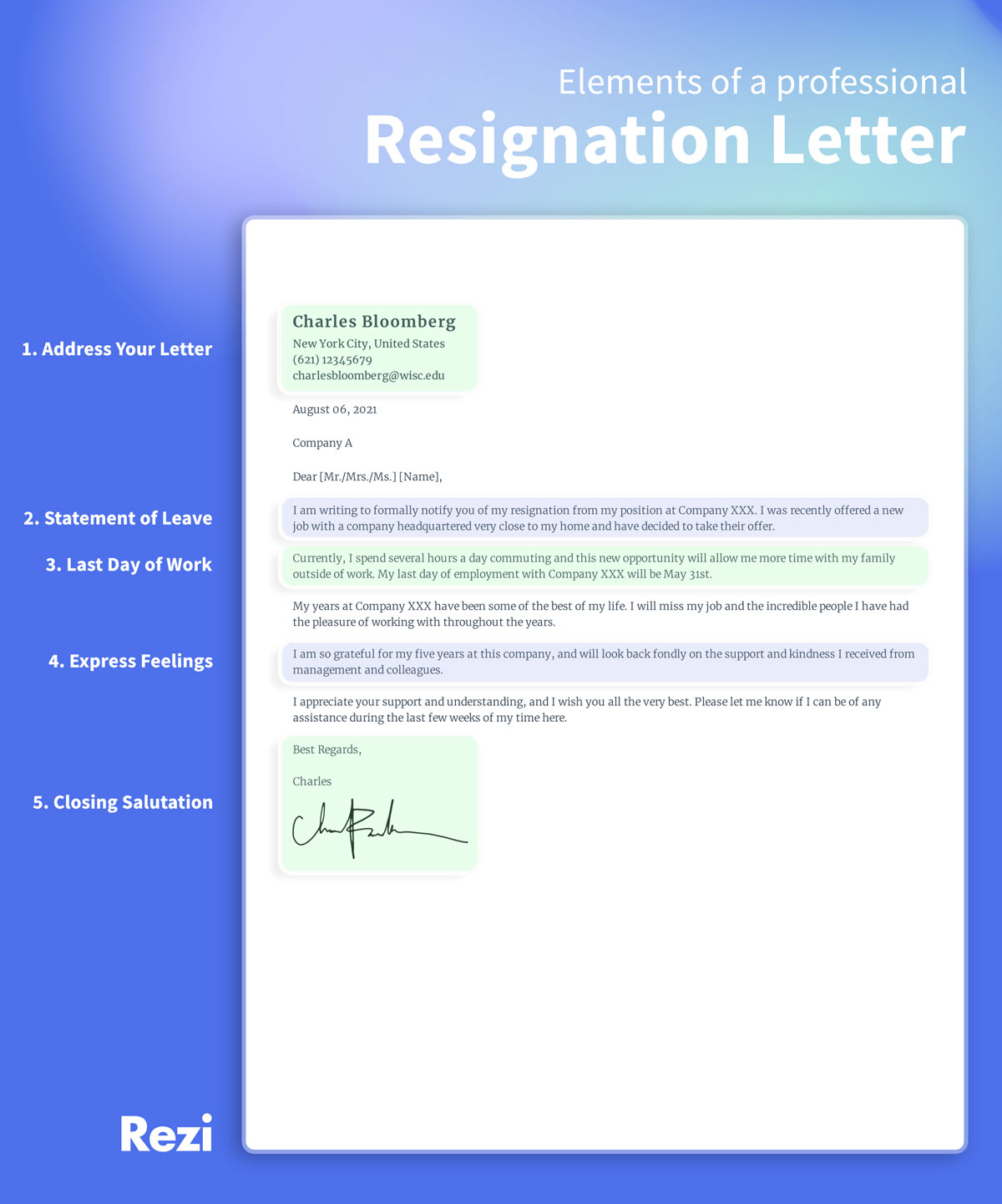 Resignation Letter