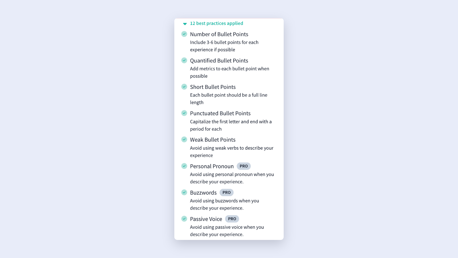 improve your resume