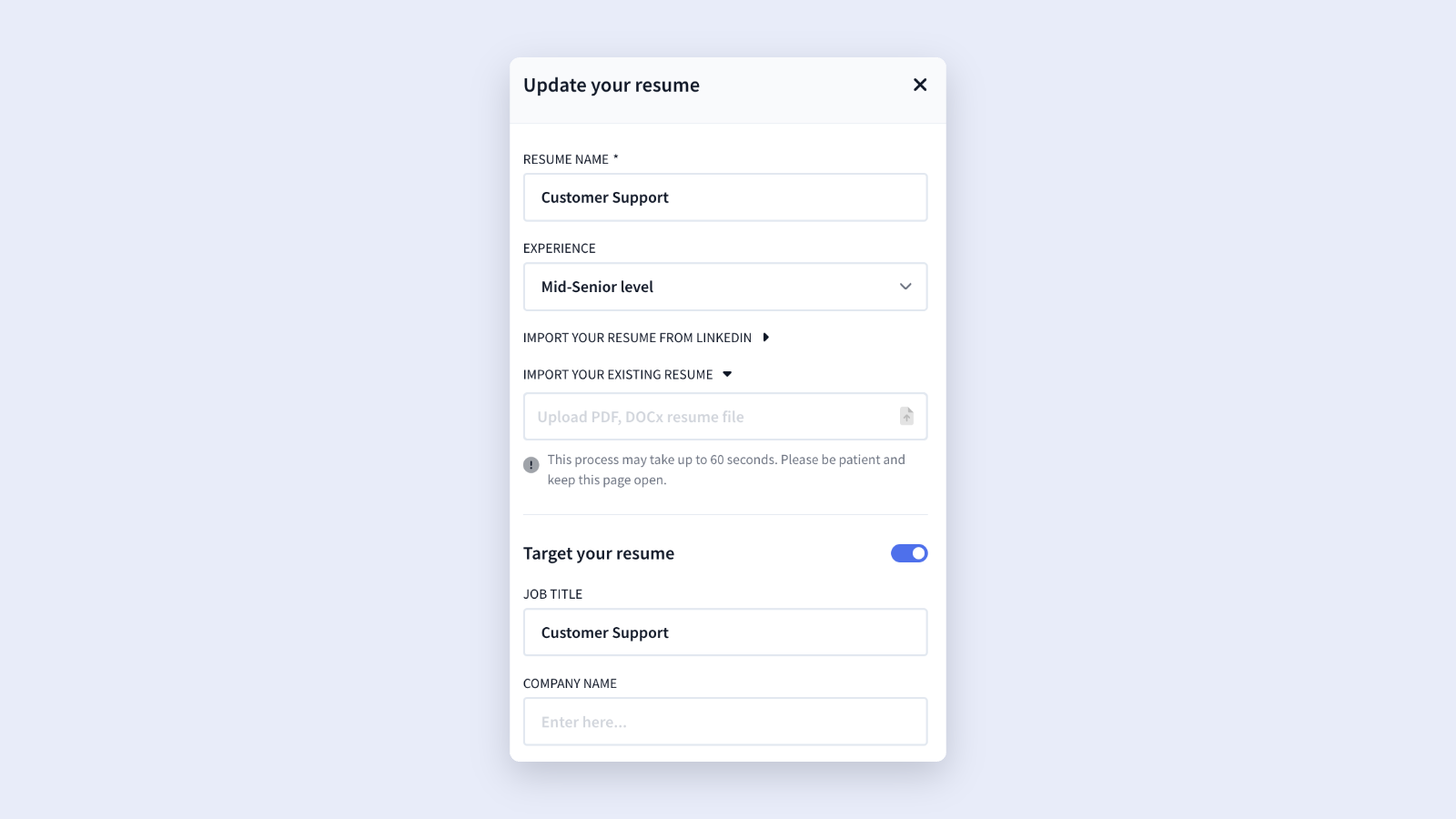 tailor your resume