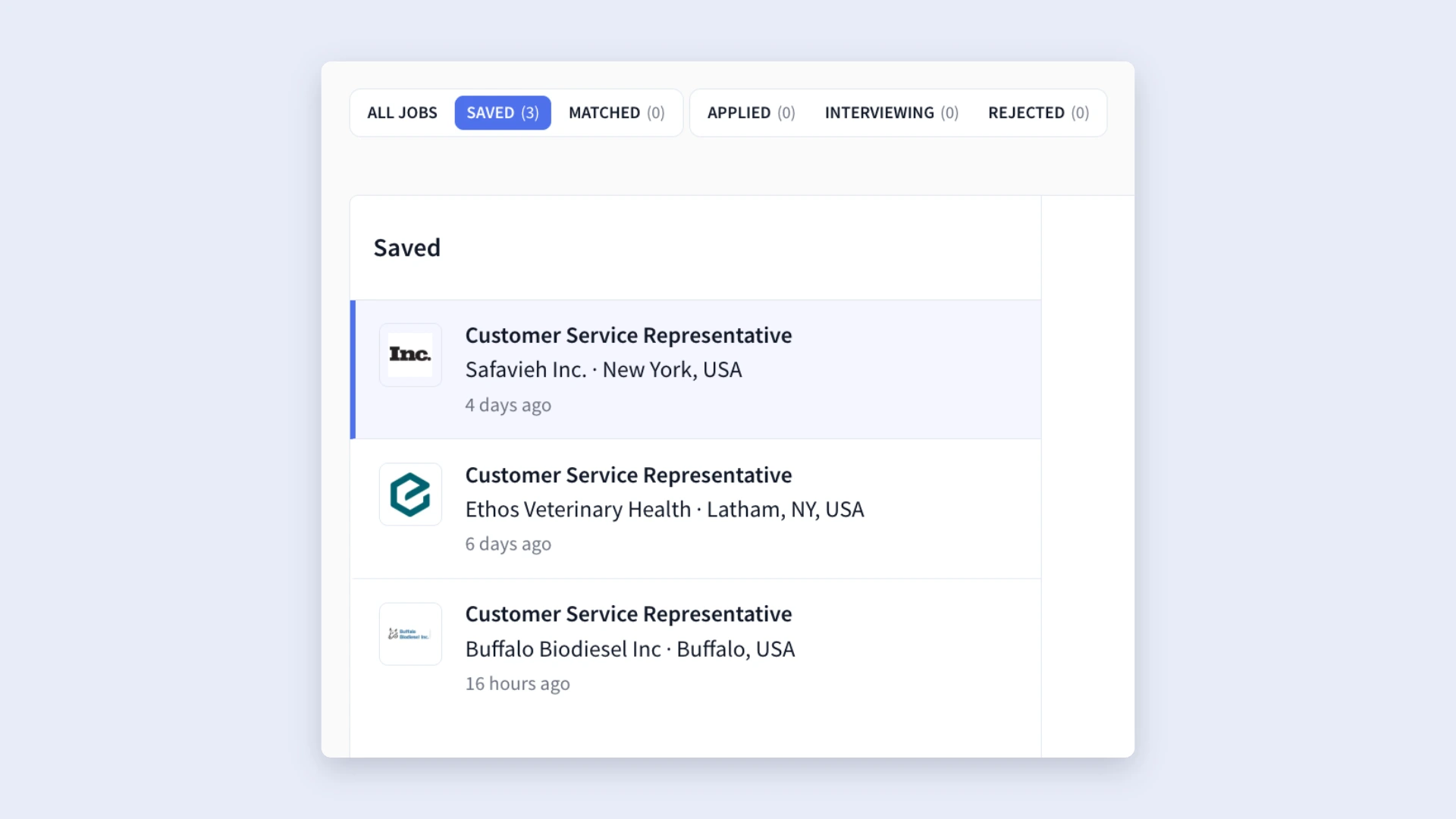 organize job applications