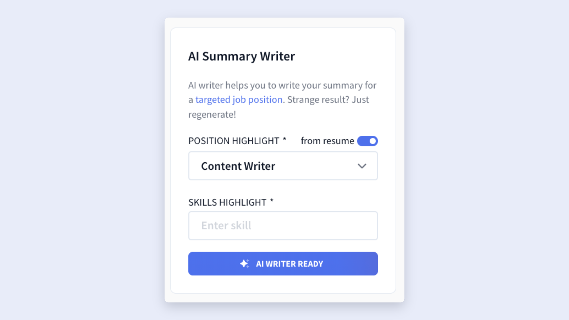 AI Summary Writer
