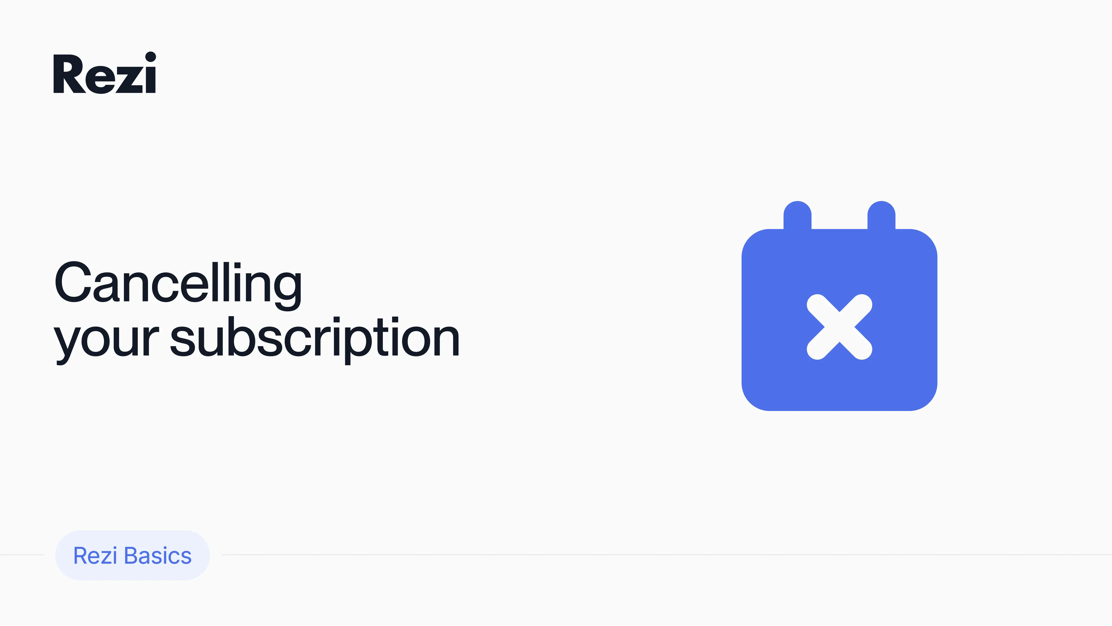 Cancel Subscription
