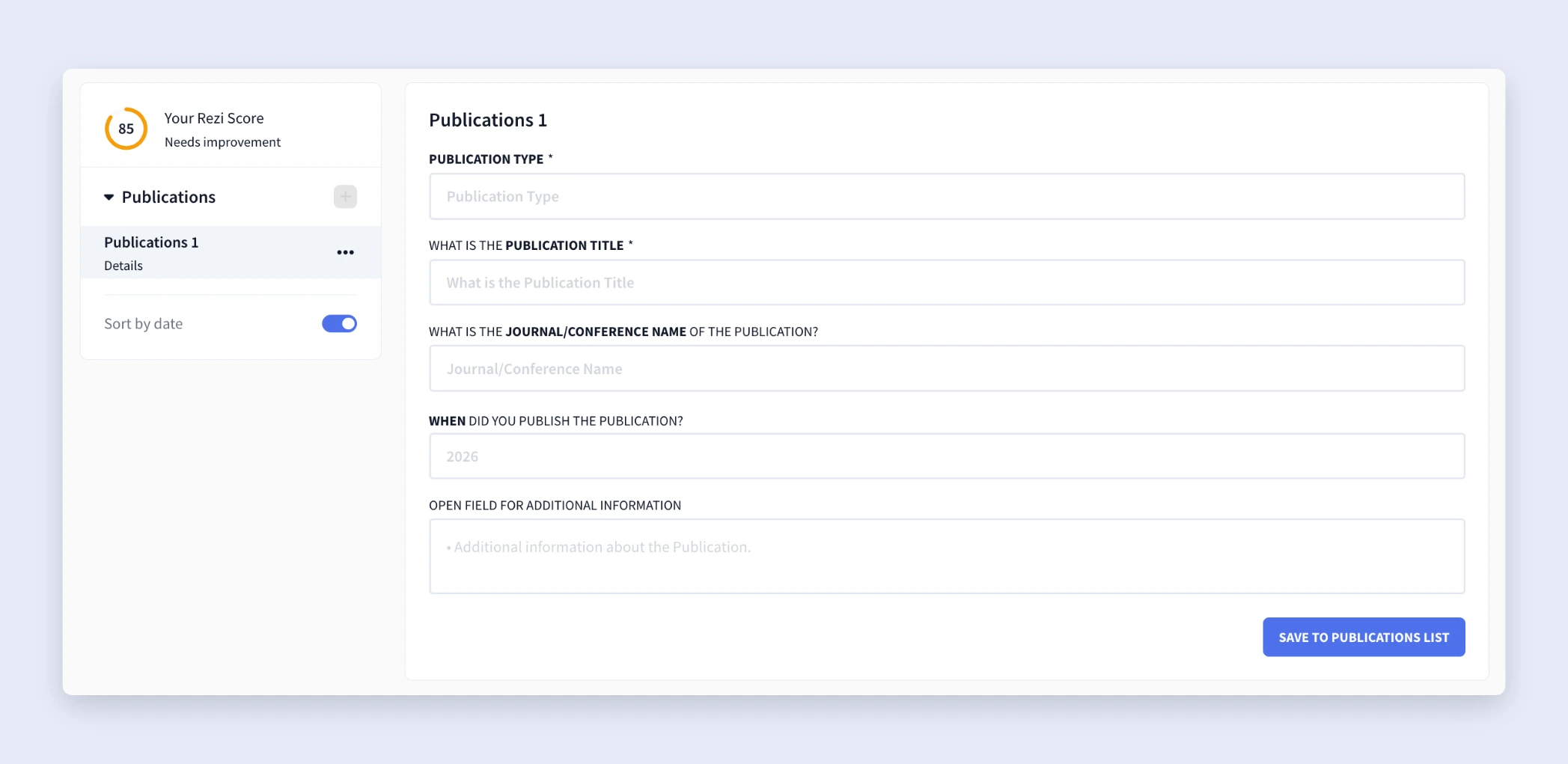 publications section