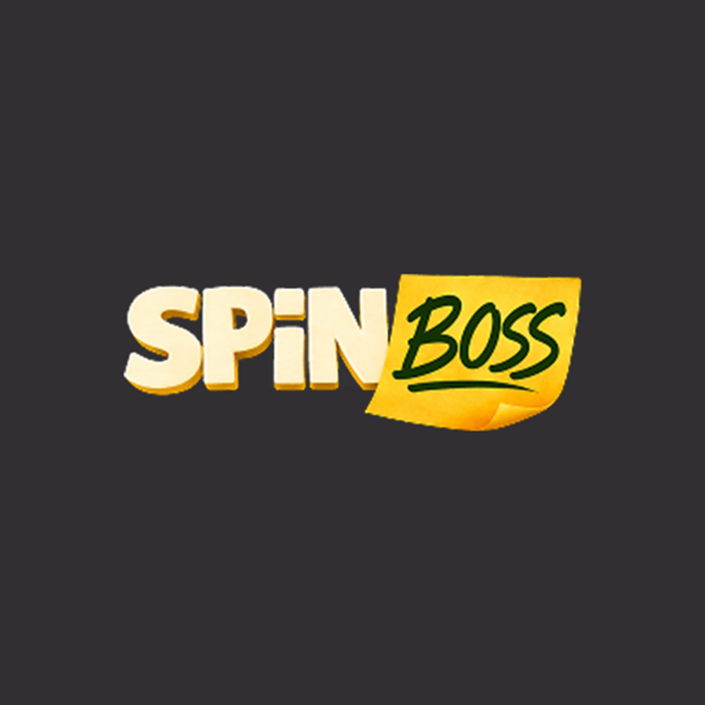 SpinBoss logo with 'SPIN' in bold letters and 'BOSS' handwritten on a yellow sticky note.
