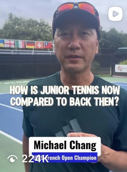 JTCC reel cover: Michael Chang on junior tennis then and now, 224K views