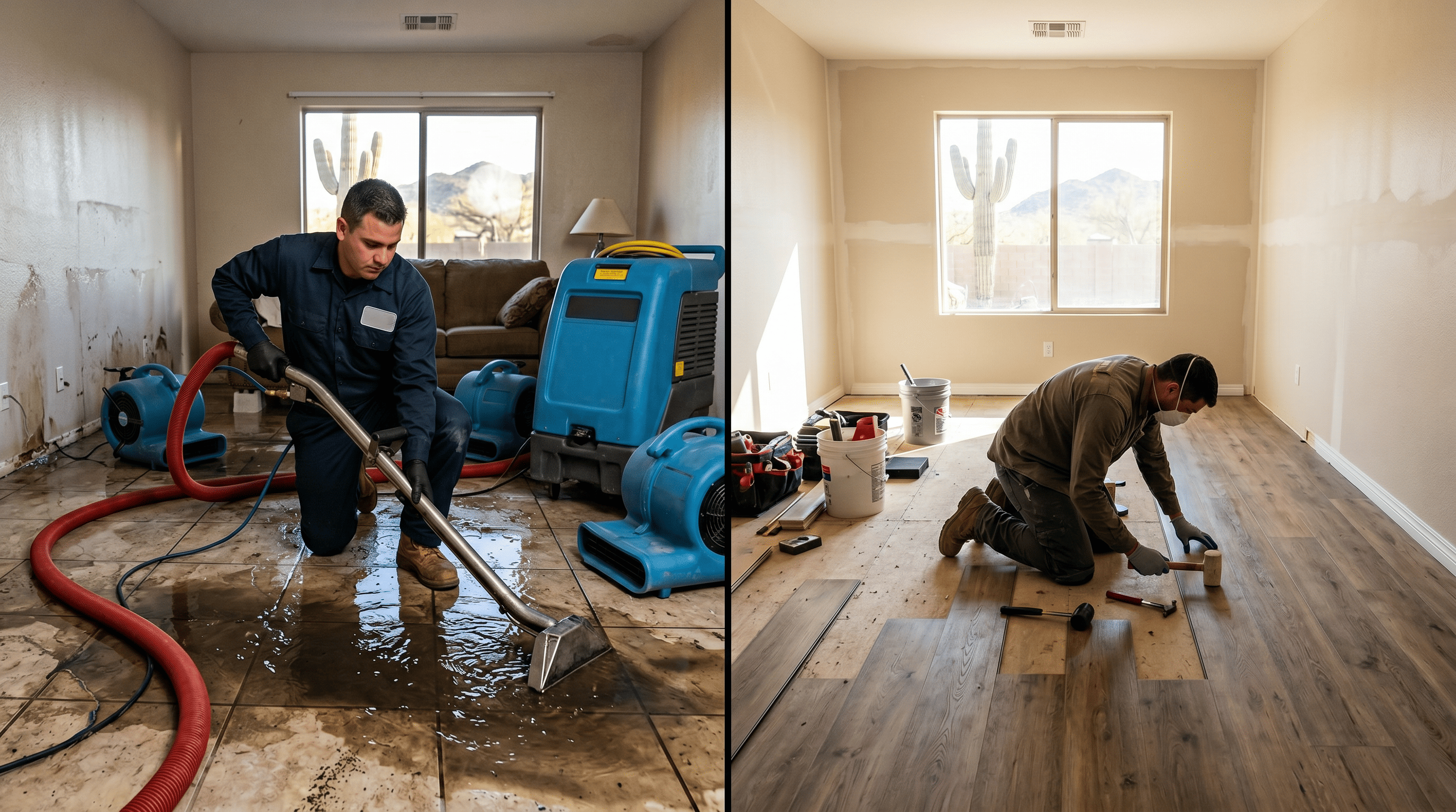 What Is Water Mitigation vs Restoration in Mesa, AZ?