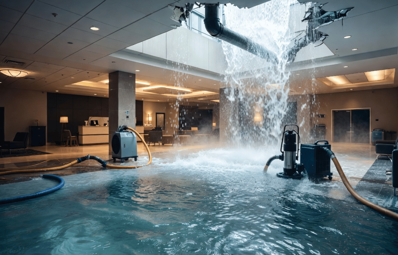 Commercial Burst Pipe Restoration in Mesa, AZ