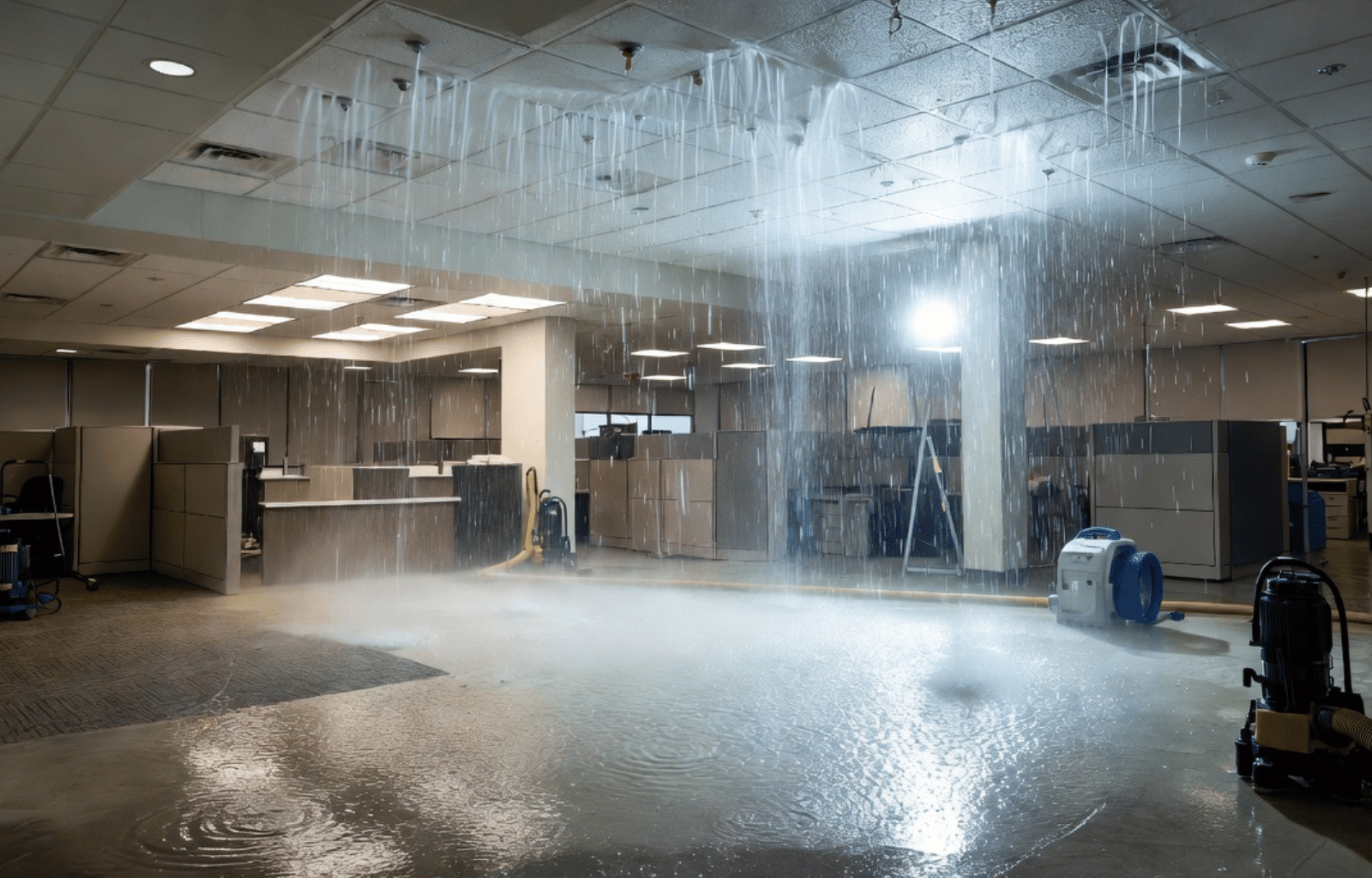 Commercial Sprinkler System Discharge Cleanup in Mesa, AZ