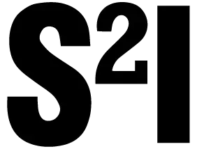 Black text logo displaying 'S2I' with a superscript 2.