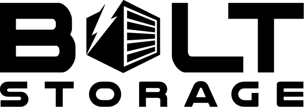 Bold black letters spell the word BOLT on a white background.