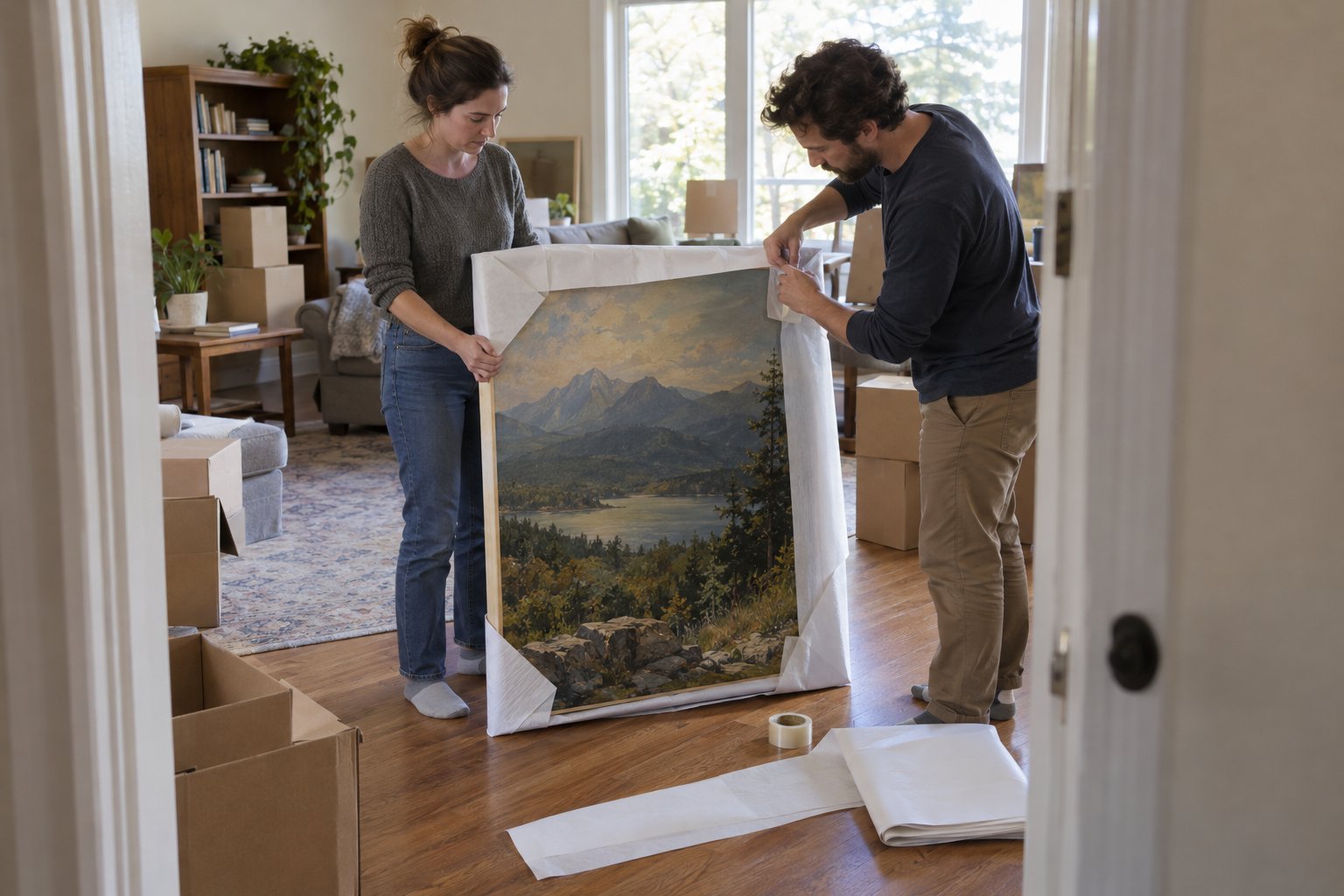 How To Transport Large Canvas Paintings