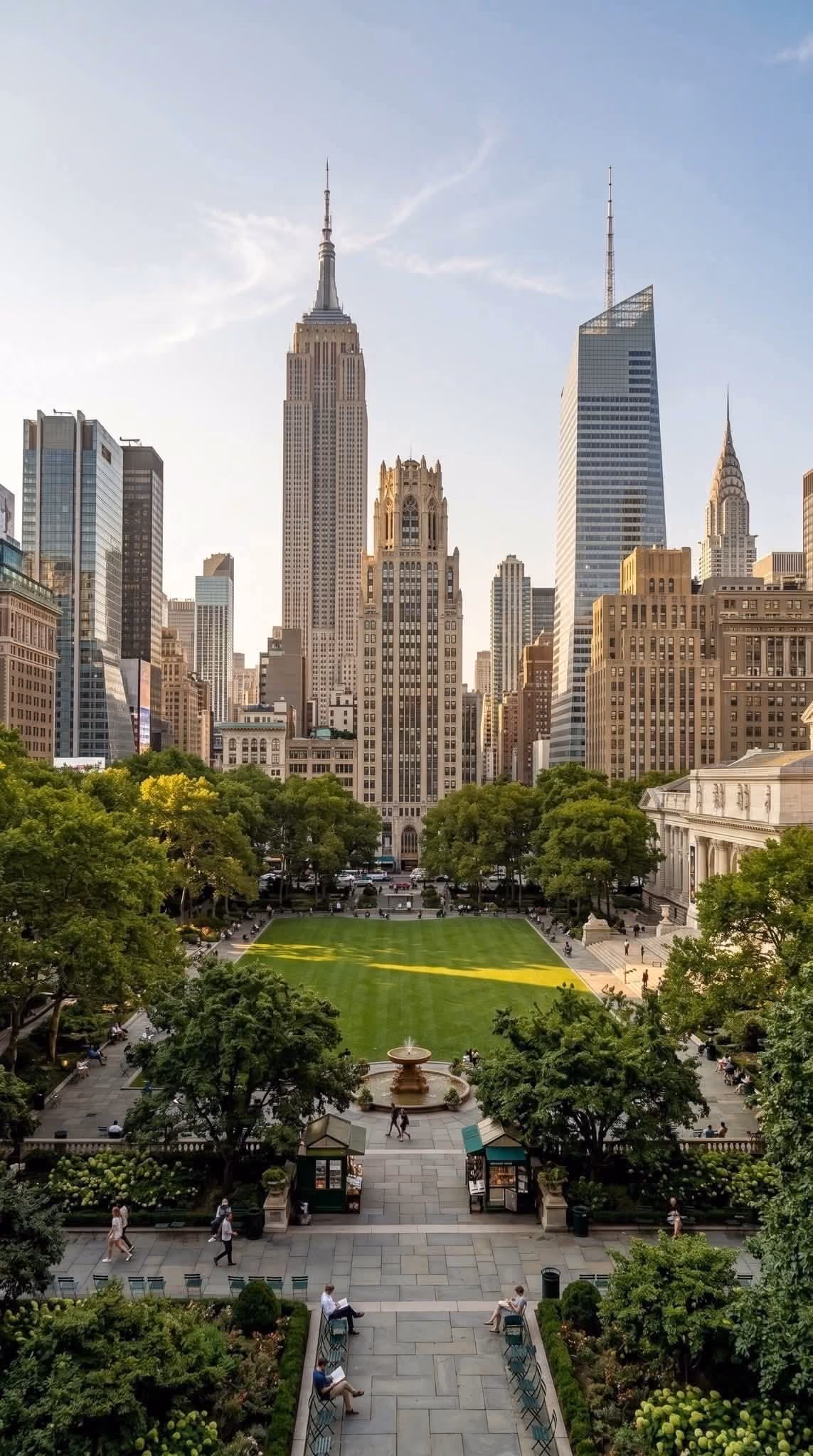 Aerial view of Midtown Manhattan.