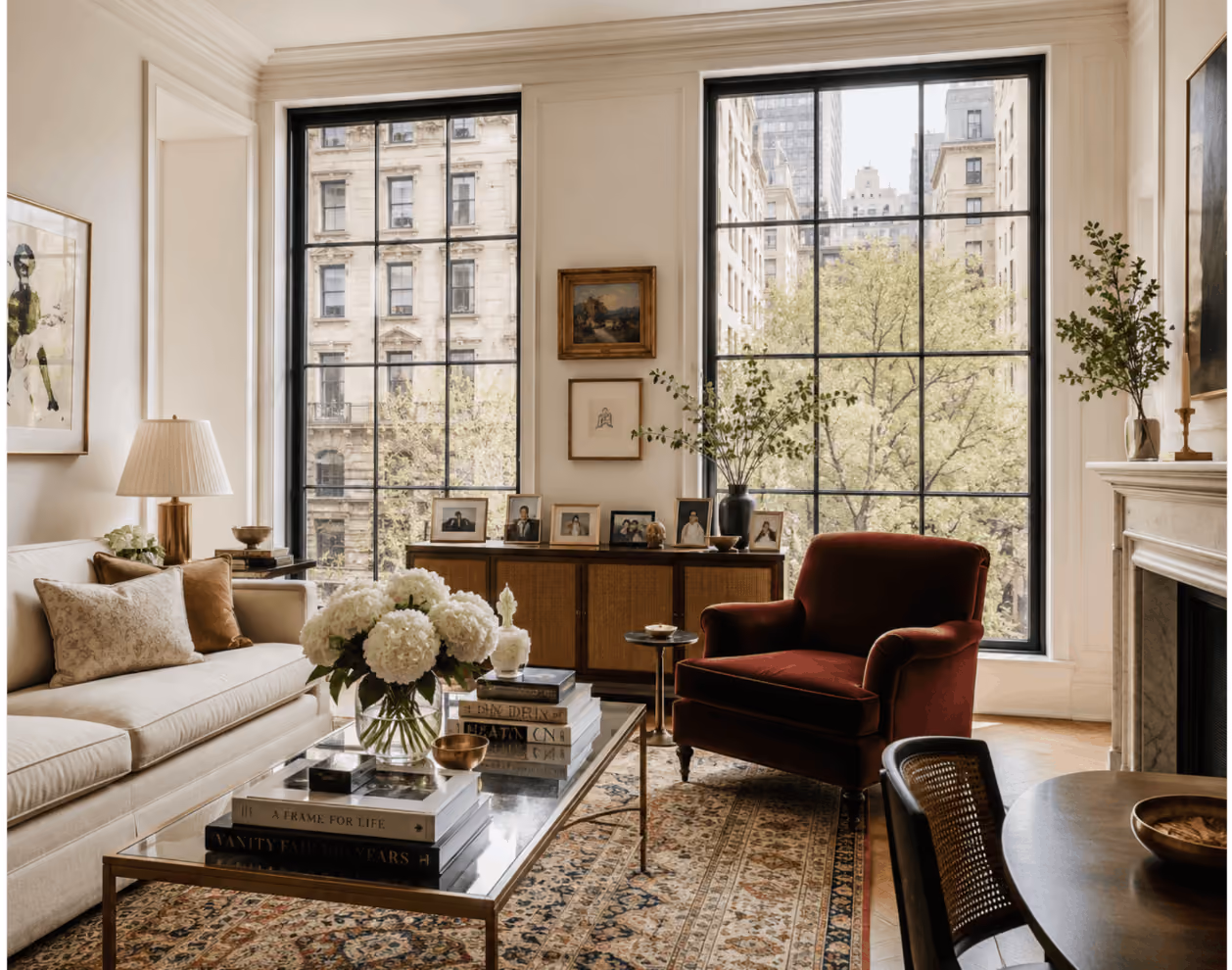 Beautifully packed moving boxes in an elegant apartment