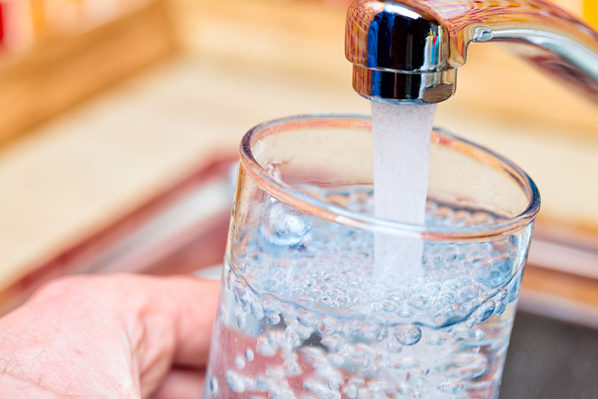 running faucet