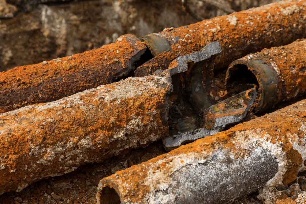 rusty cast iron pipes Tortolita, AZ