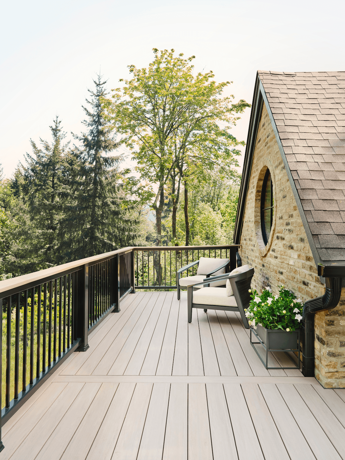 Custom backyard deck
