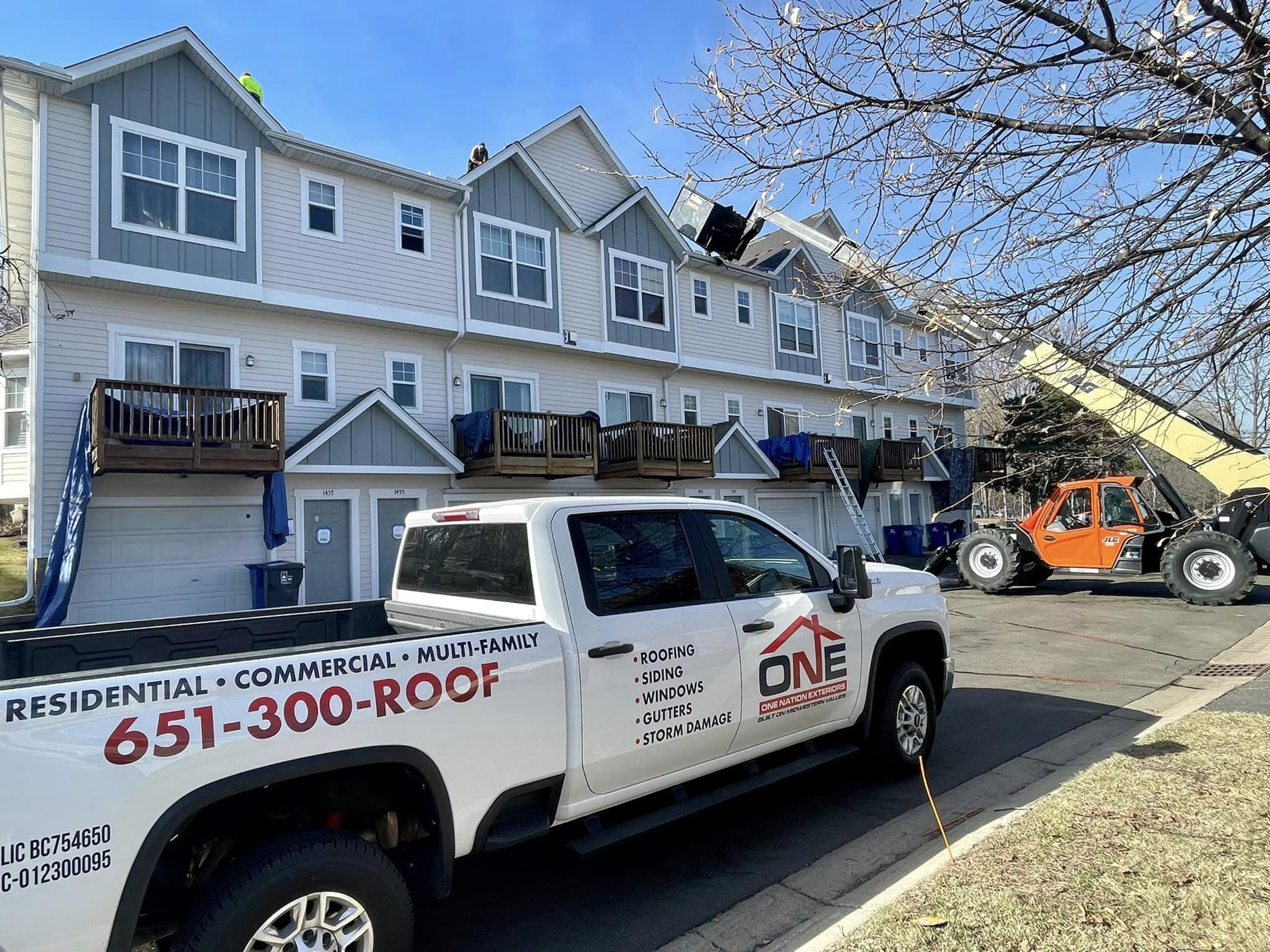 One Nation work truck on site