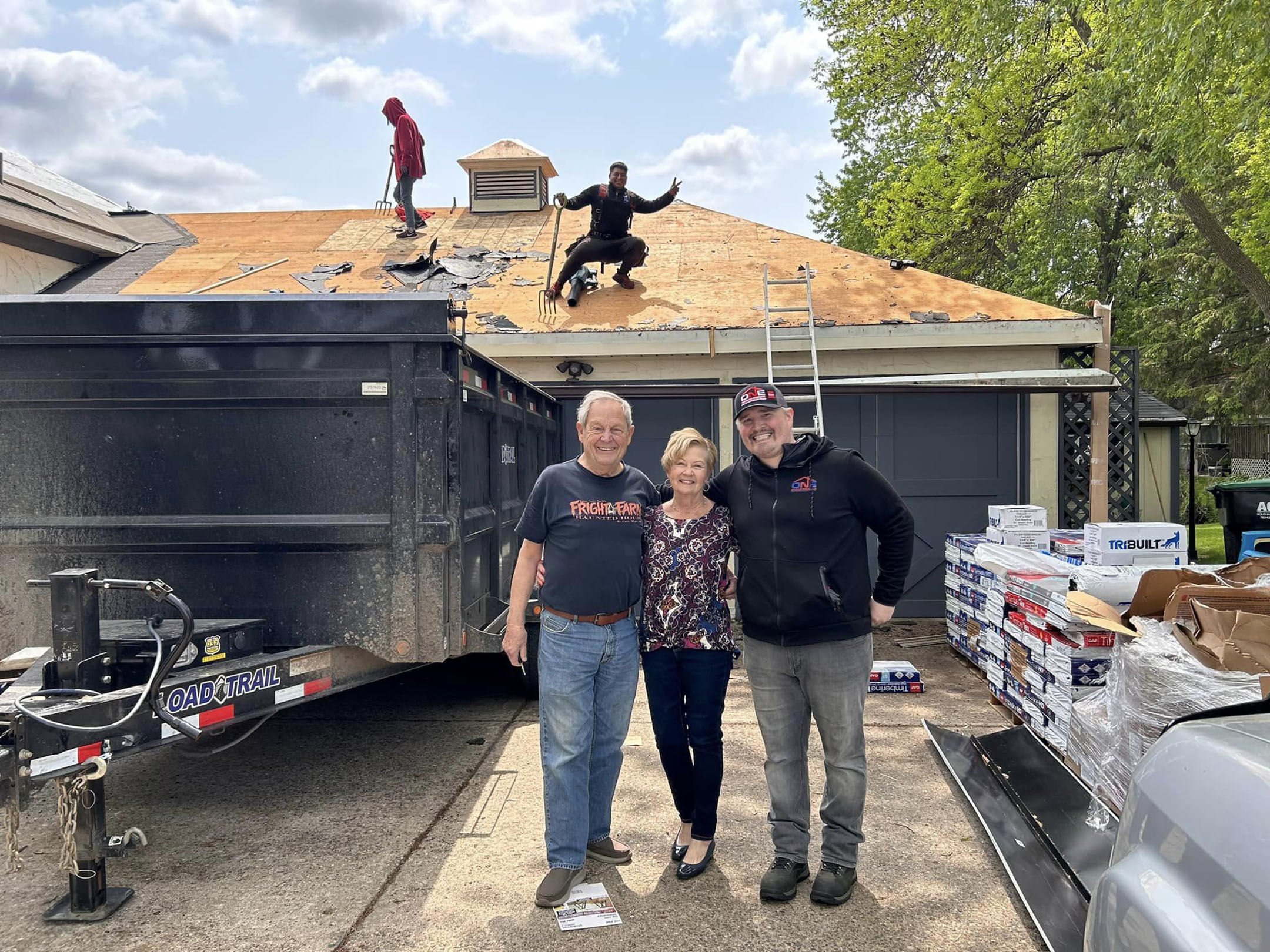 Crew with Twin Cities homeowners