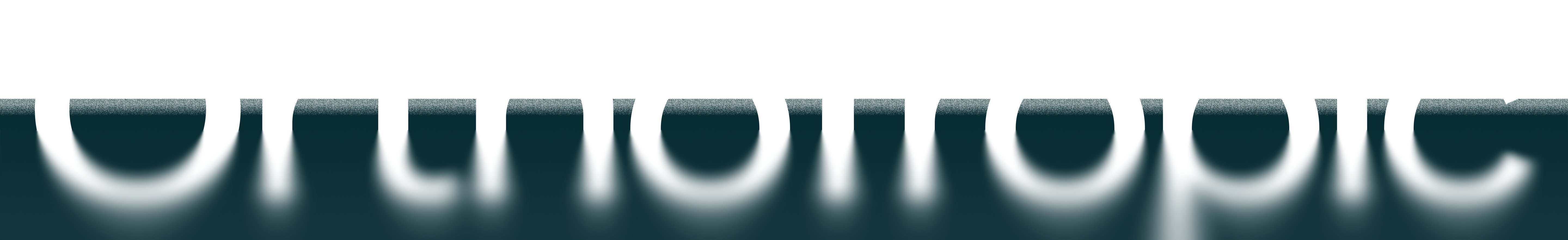 The word 'OrthoTropic' in large white letters with a soft glowing shadow effect on a black and dark gray gradient background.