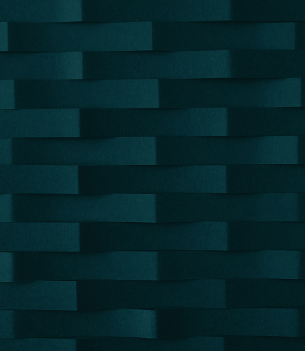 Dark teal rectangular blocks arranged in staggered horizontal rows forming a textured pattern.