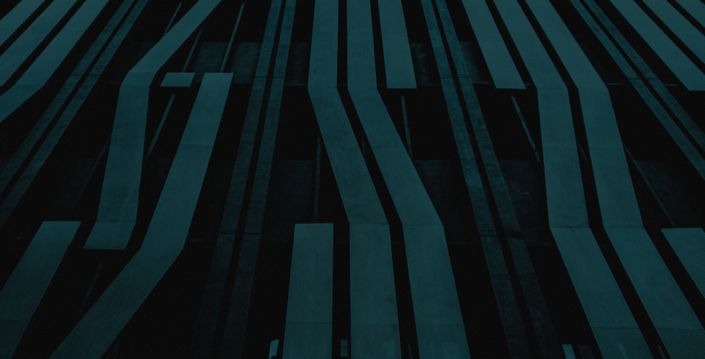 Dark abstract pattern of elongated rectangular shapes in a grid-like arrangement.