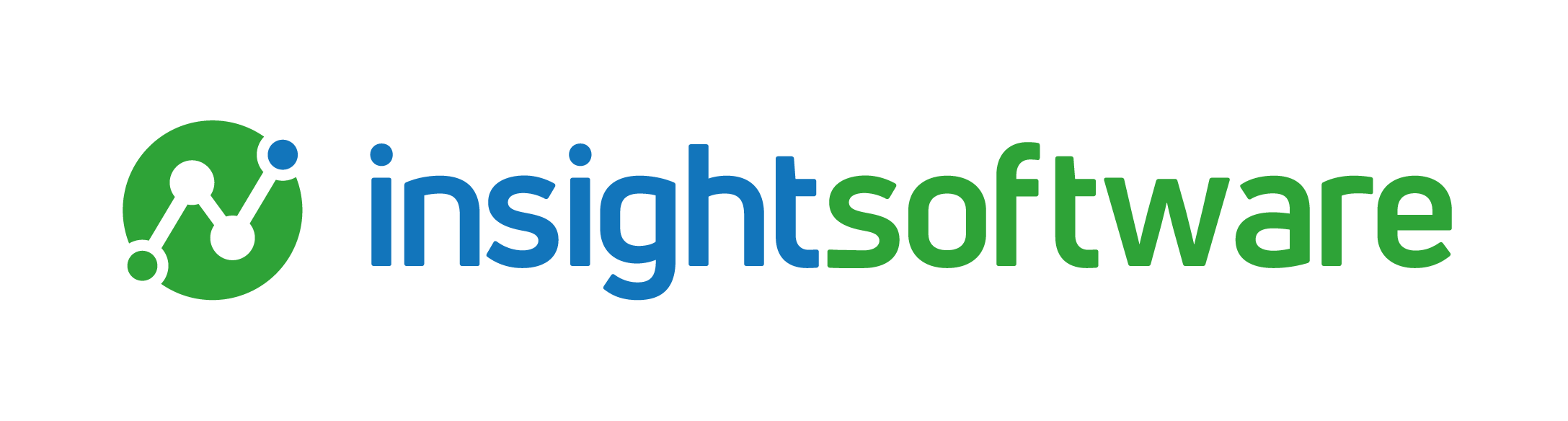 Insight Software logo with green circle and blue text on white background