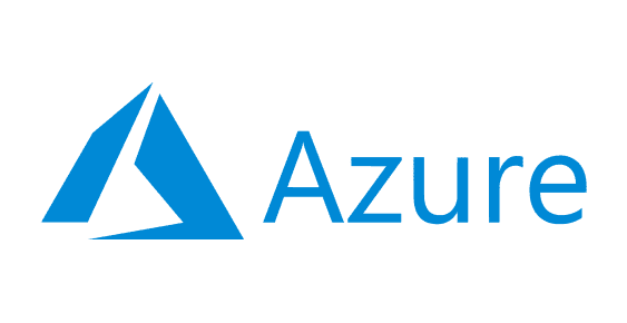 Microsoft Azure logo with blue triangular symbol and text