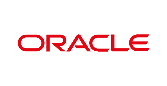 Oracle logo in red text on white background