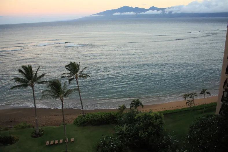 Kahana beach and shoreline, West Maui
