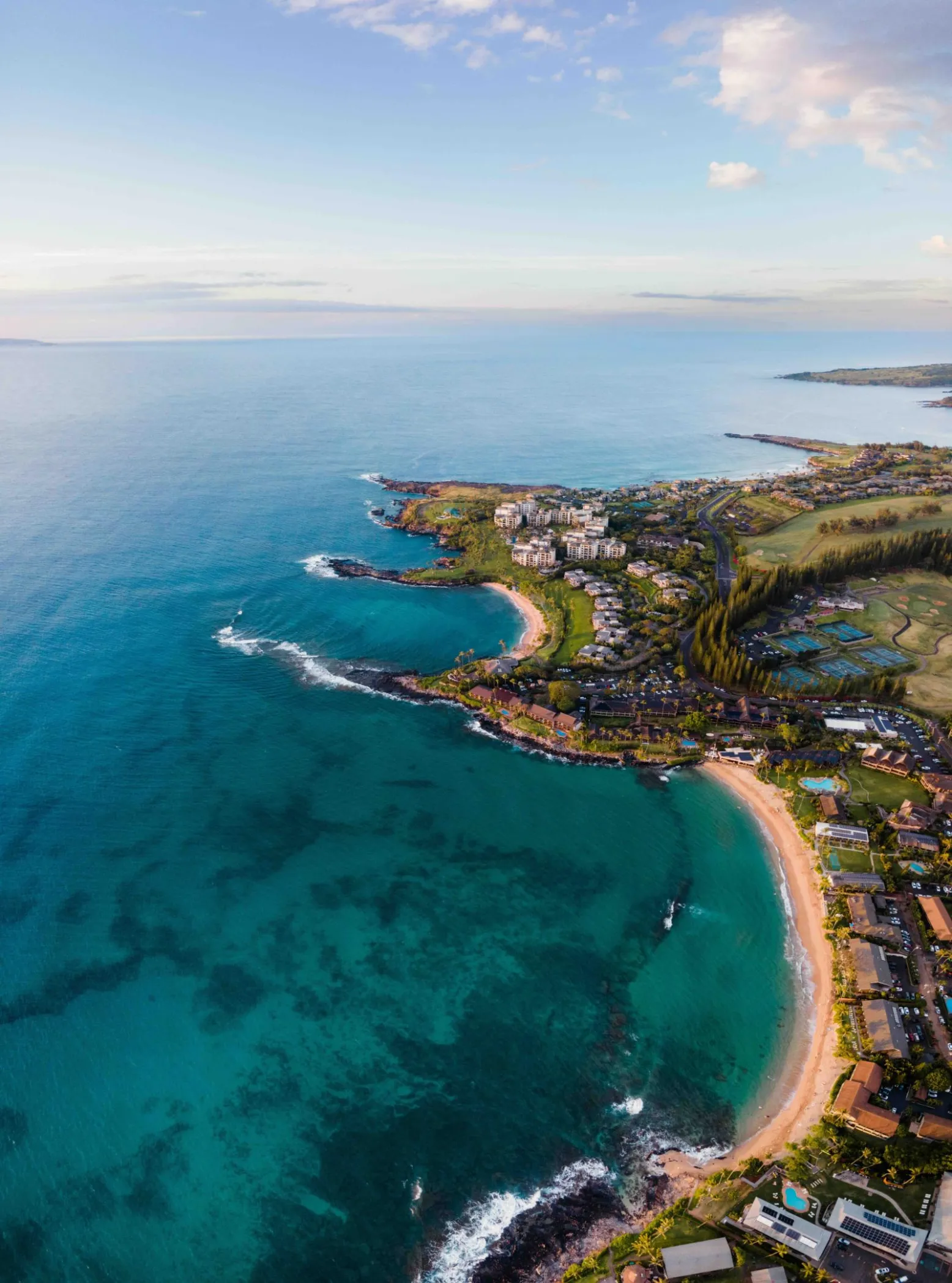 The sheltered crescent of Nāpili Bay, West Maui