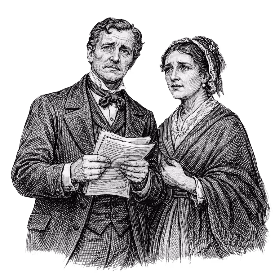 Gravure représentant des particuliers