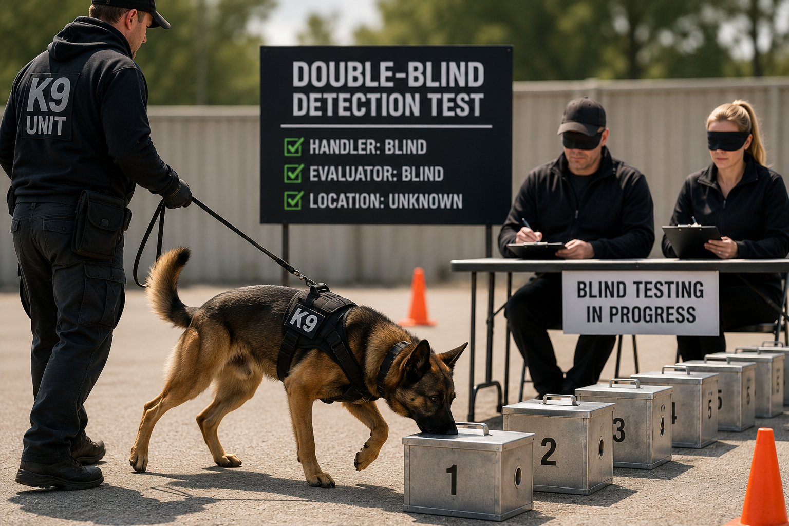 Double blind testing