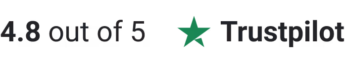 A 4.8 out of 5 Trustpilot rating